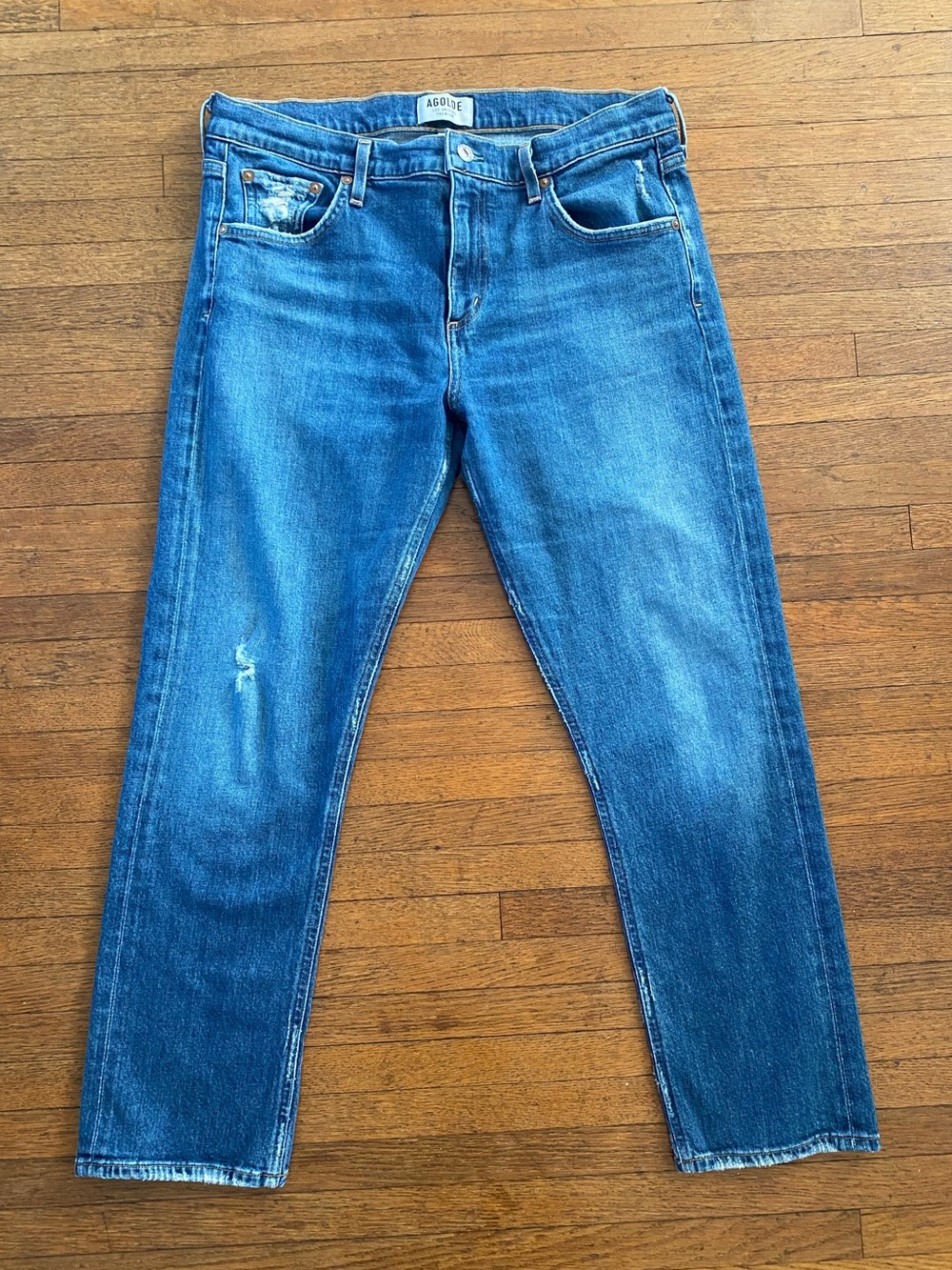 AGOLDE Straight Leg Jean with minimal Distressing 29